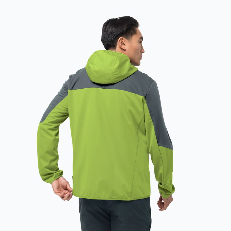 Куртка софтшел чоловіча Jack Wolfskin Go Hike зелена 1306921_4073 2