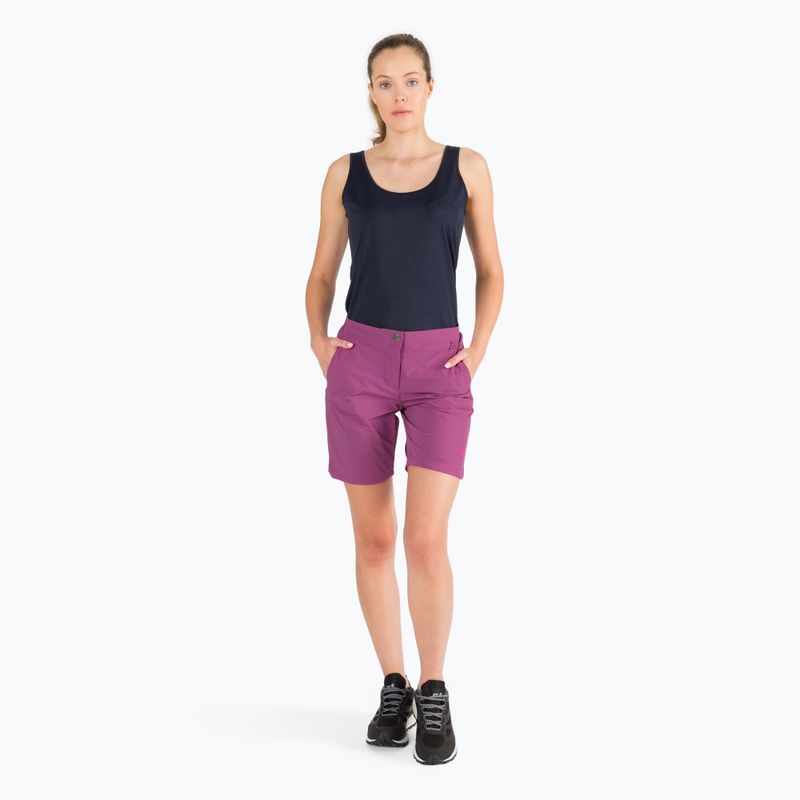 Шорти трекінгові жіночі Jack Wolfskin Hilltop Trail фіолетові 1505461_2094 8