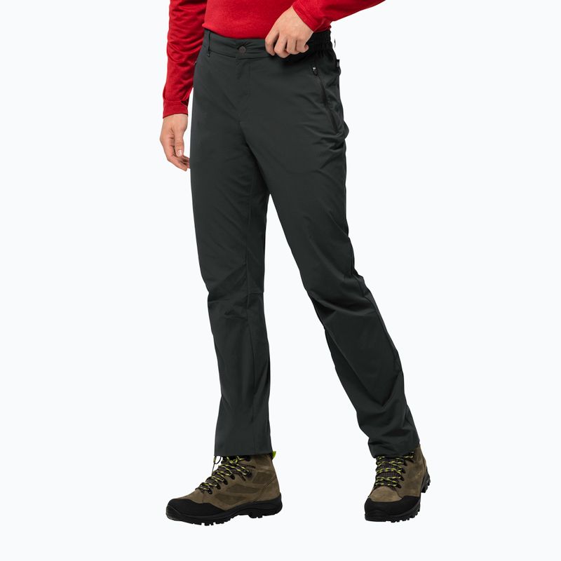 Штани софтшел чоловічі Jack Wolfskin Peak чорні 1507491_6000