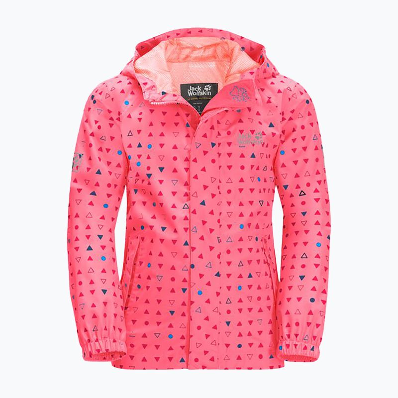 Курта дощовик дитяча Jack Wolfskin Tucan Dotted рожева 1608891_7669 5