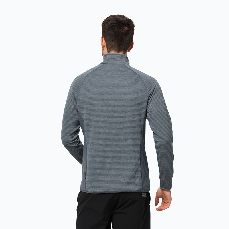 Флісова кофта чоловіча Jack Wolfskin Active Tongari сіра 1709472_6098 2