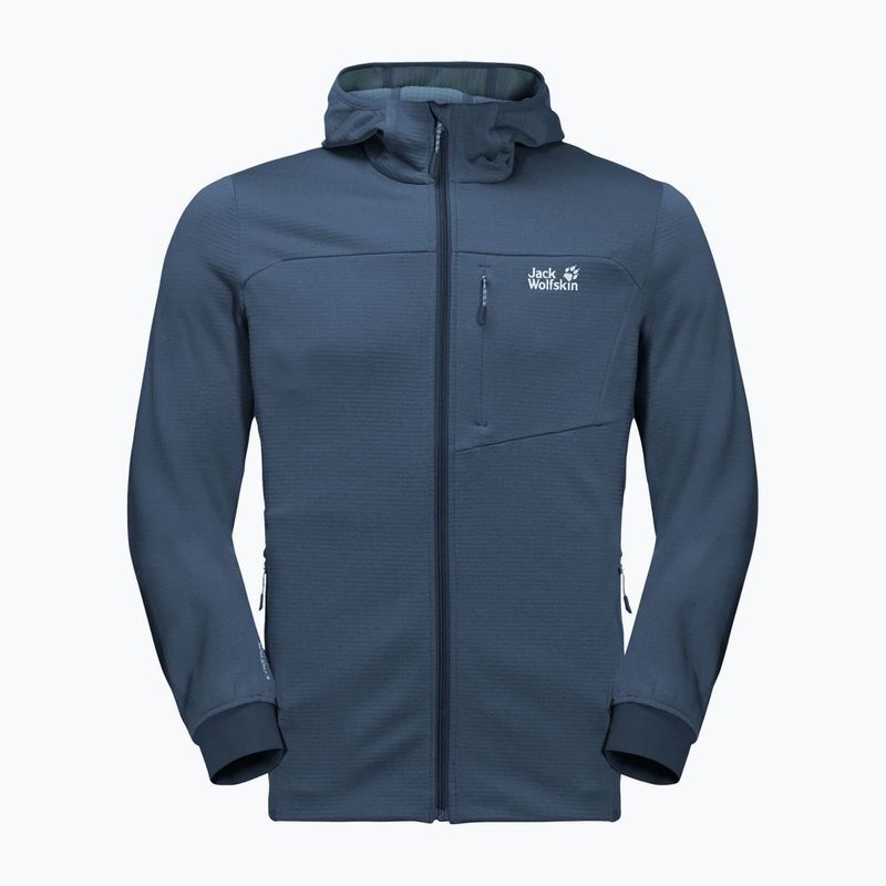 Флісова кофта чоловіча Jack Wolfskin Hydro Grid синя 1710001_1383 6