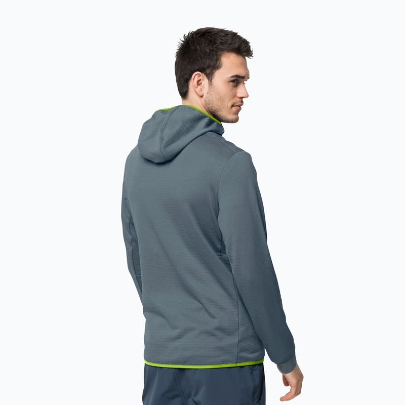 Флісова кофта чоловіча Jack Wolfskin Hydro Grid сіра 1710001_6098 2