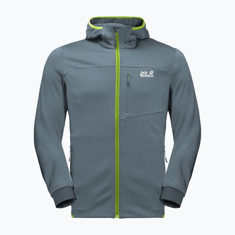 Флісова кофта чоловіча Jack Wolfskin Hydro Grid сіра 1710001_6098 6