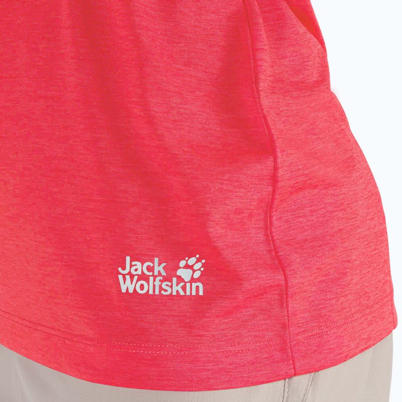 Футболка трекінгова жіноча Jack Wolfskin Pack & Go Tank червона 1807282_2058 5