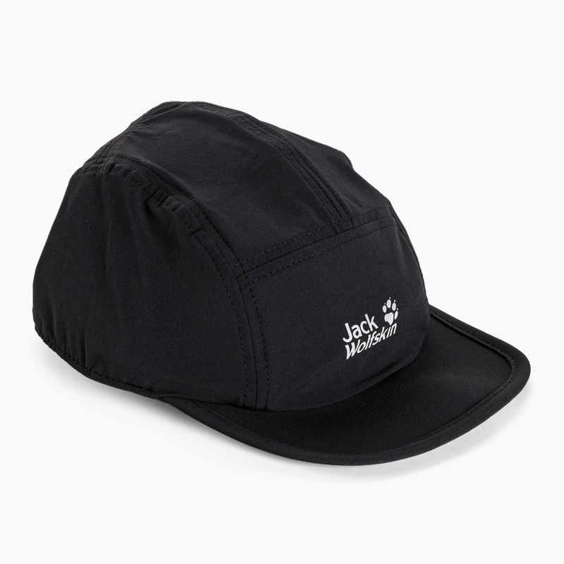 Бейсболка Jack Wolfskin Pack & Go чорна 1910511_6000