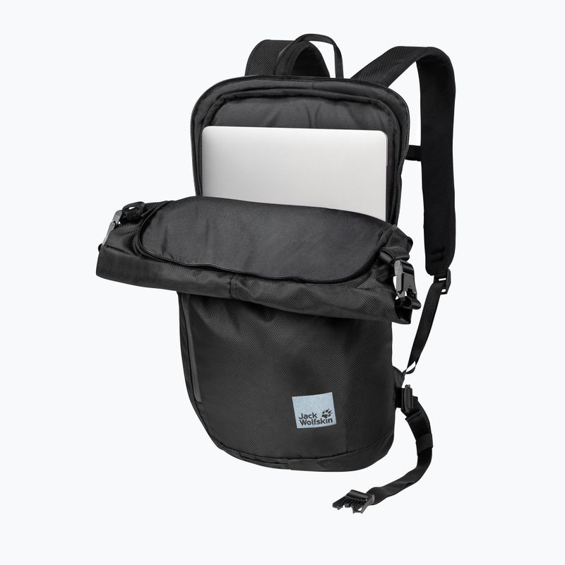 Рюкзак міський Jack Wolfskin Helsinki RollТоп 18 л ultra black 4