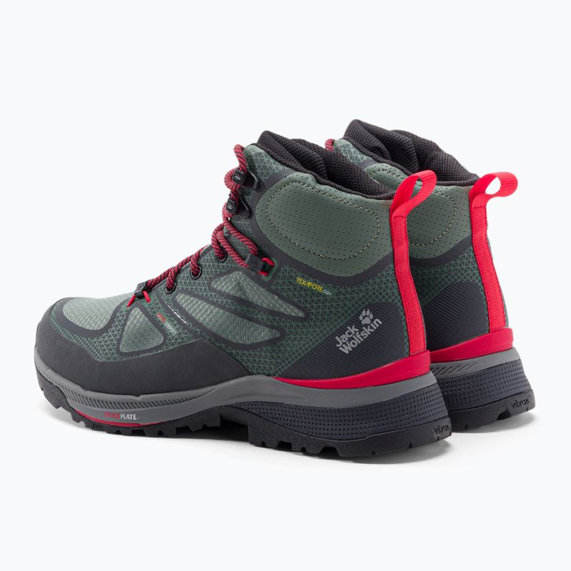 Черевики для трекінгу жіночі Jack Wolfskin Force Striker Texapore зелені 4038871_4175 3
