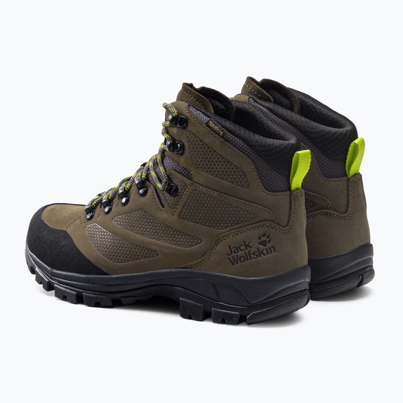 Черевики для трекінгу чоловічі Jack Wolfskin Rebellion Texapore Mid хакі 4051171 3