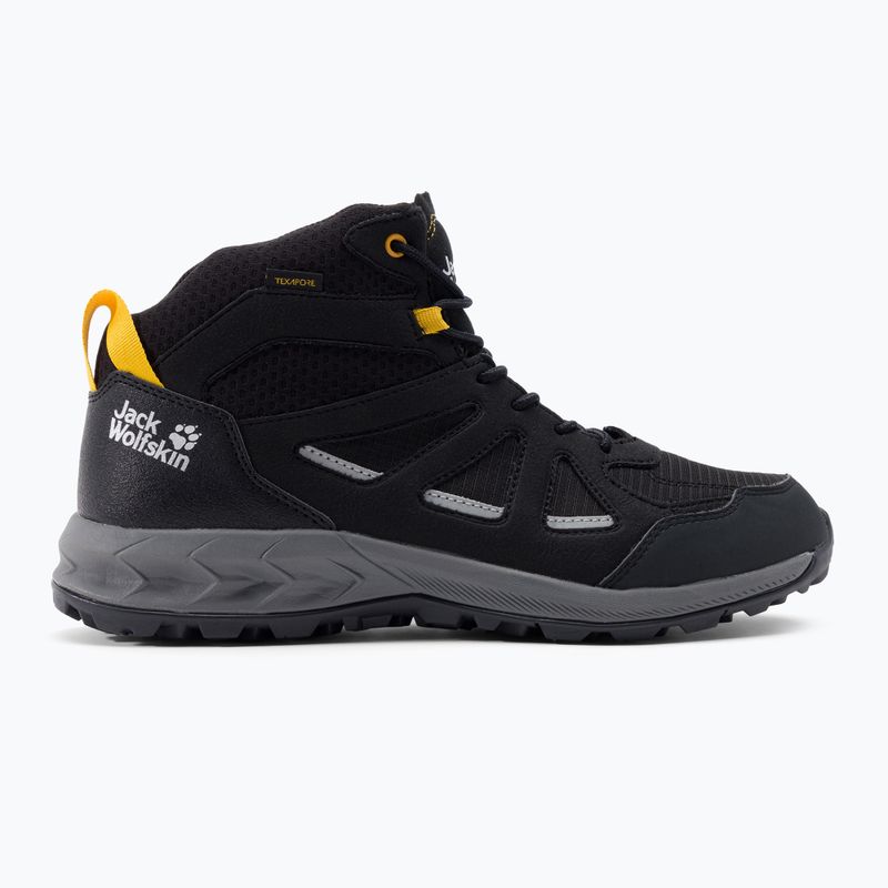 Черевики для трекінгу чоловіче Jack Wolfskin Woodland 2 Texapore Mid чорні 4051261_6055 2