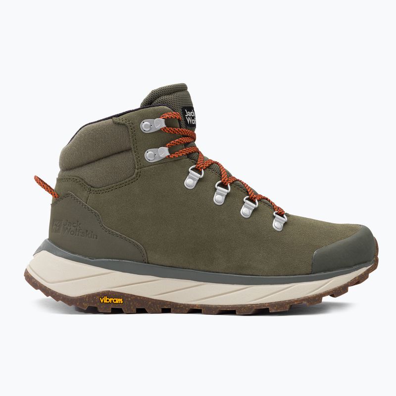 Черевики для трекінгу чоловічі Jack Wolfskin Terraventure Urban Mid зелені 4053561 2