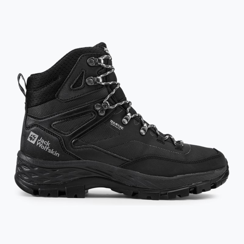 Черевики для трекінгу чоловічі Jack Wolfskin Rebellion Guide Texapore Mid чорні 4053791 2