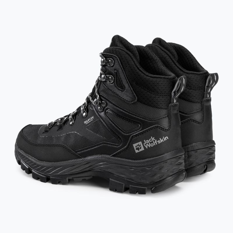 Черевики для трекінгу чоловічі Jack Wolfskin Rebellion Guide Texapore Mid чорні 4053791 3