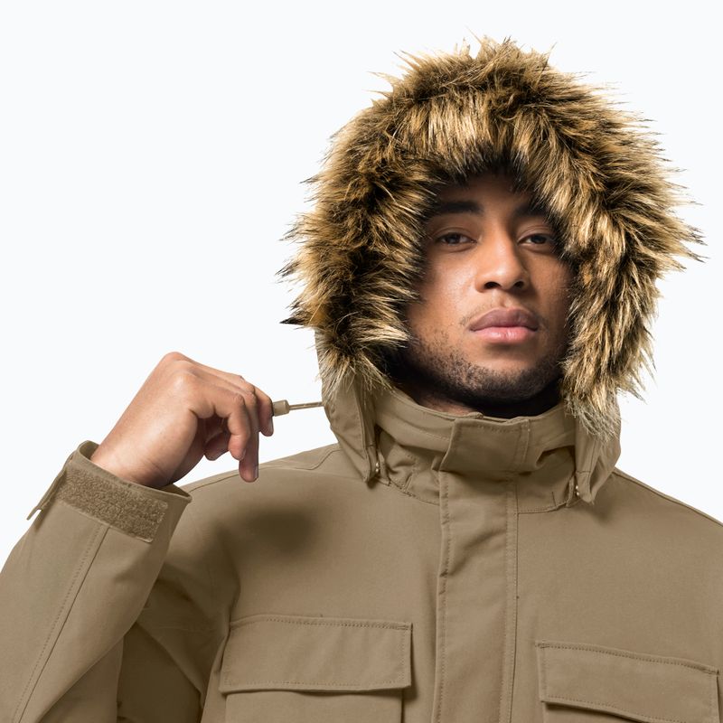 Куртка зимова чоловіча Jack Wolfskin Glacier Canyon Parka коричнева 1107674_5136 3