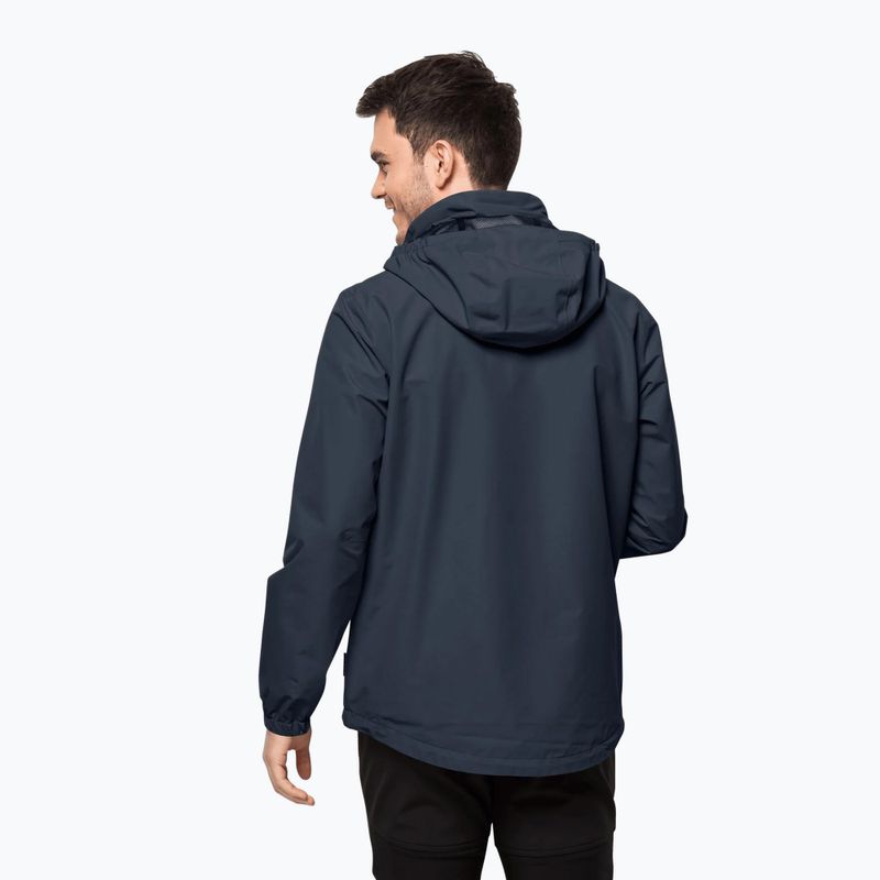 Куртка дощовик чоловіча Jack Wolfskin Stormy Point 2L синя 1111142_1010 2