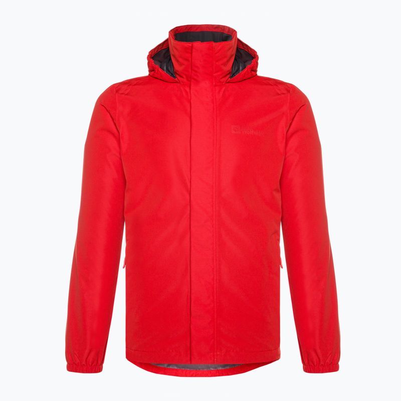 Куртка дощовик чоловіча Jack Wolfskin Stormy Point 2L червона 1111142_2206 4