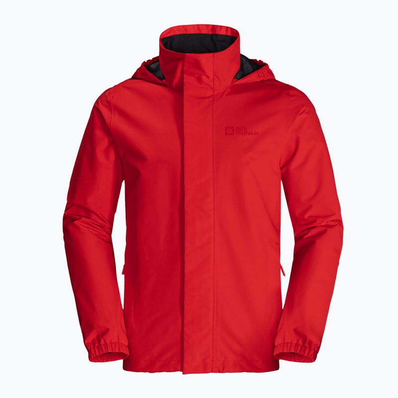 Куртка дощовик чоловіча Jack Wolfskin Stormy Point 2L червона 1111142_2206 8