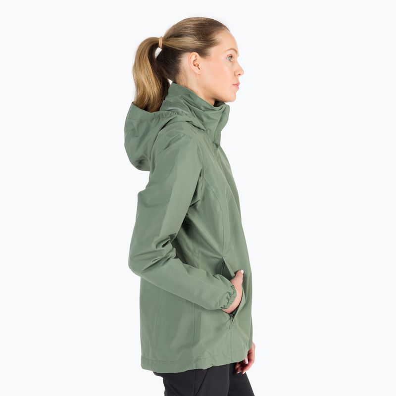 Куртка дощовик жіноча Jack Wolfskin Stormy Point 2L зелена 1111202_4311 3