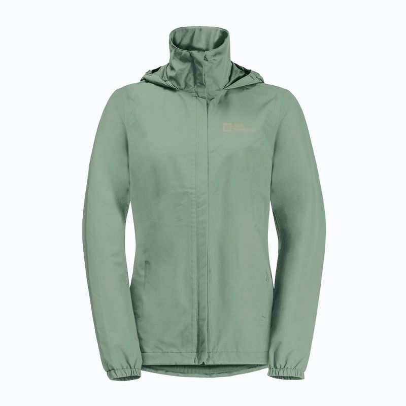 Куртка дощовик жіноча Jack Wolfskin Stormy Point 2L зелена 1111202_4311 8