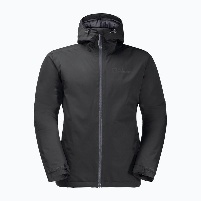 Чоловіча дощовик Jack Wolfskin Wisper Ins чорний 7