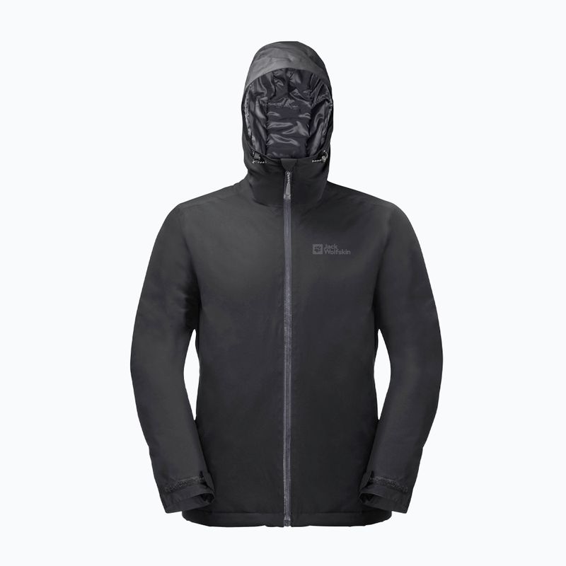 Чоловіча дощовик Jack Wolfskin Wisper Ins чорний 8