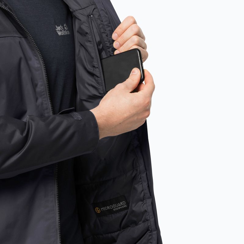 Куртка зимова чоловіча Jack Wolfskin Jasper Ins сіра 1114321_6230 4