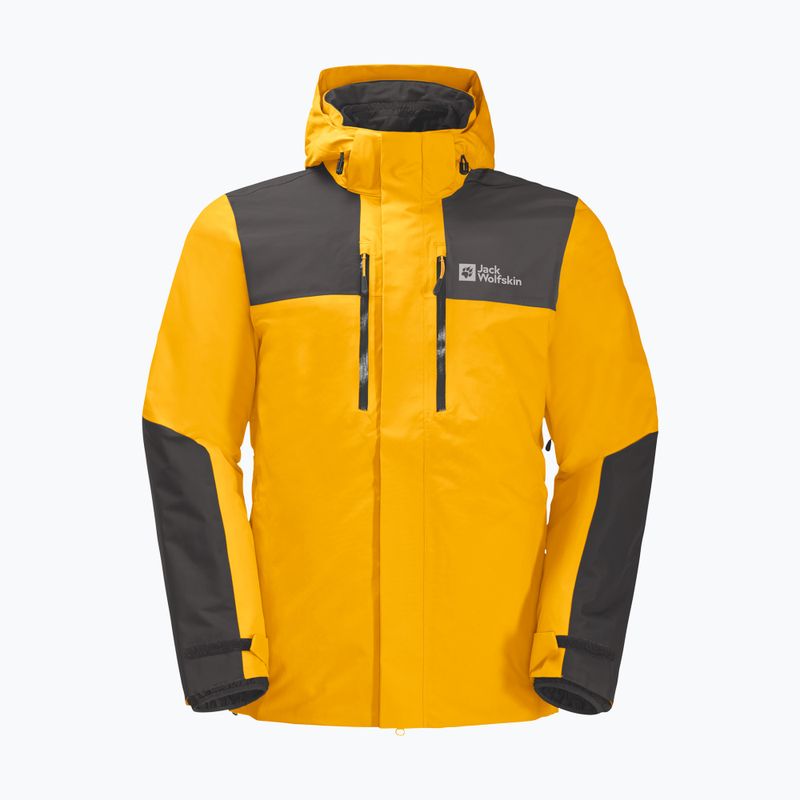 Куртка дощовик чоловіча Jack Wolfskin Jasper жовта 1115261_3802_002 9