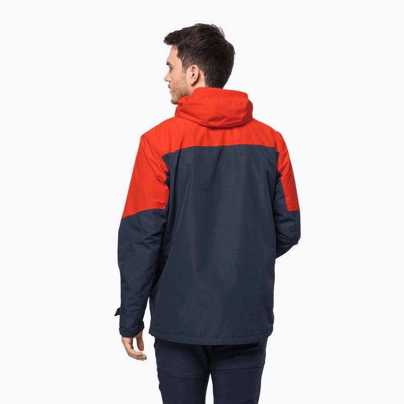 Куртка 3в1 чоловіча Jack Wolfskin Glaabach помаранчева 1115291_3017_002 2