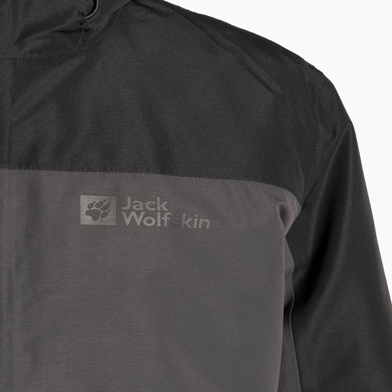 Куртка 3в1 чоловіча Jack Wolfskin Glaabach сіро-чорна 1115291_6000_006 3