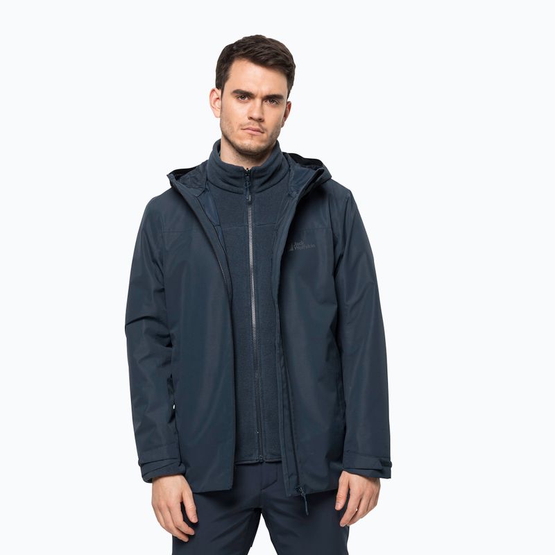 Куртка 3в1 чоловіча Jack Wolfskin Taubenberg синя 1115311_1010_006 5