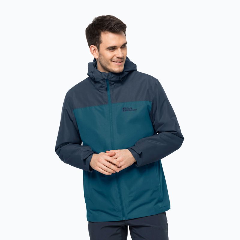 Куртка 3в1 чоловіча Jack Wolfskin Taubenberg блакитна 1115311_4133_006 5