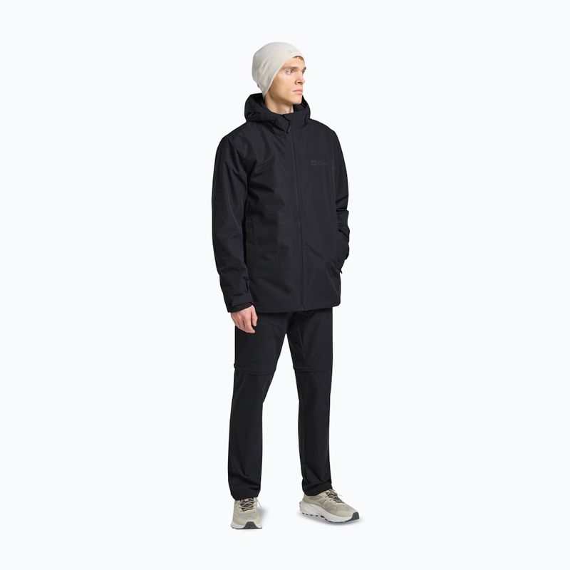 Чоловіча куртка 3в1 Jack Wolfskin Taubenberg 3In1 чорна 2