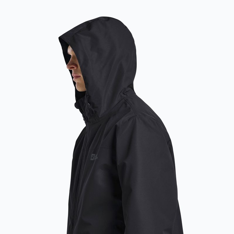 Чоловіча куртка 3в1 Jack Wolfskin Taubenberg 3In1 чорна 7