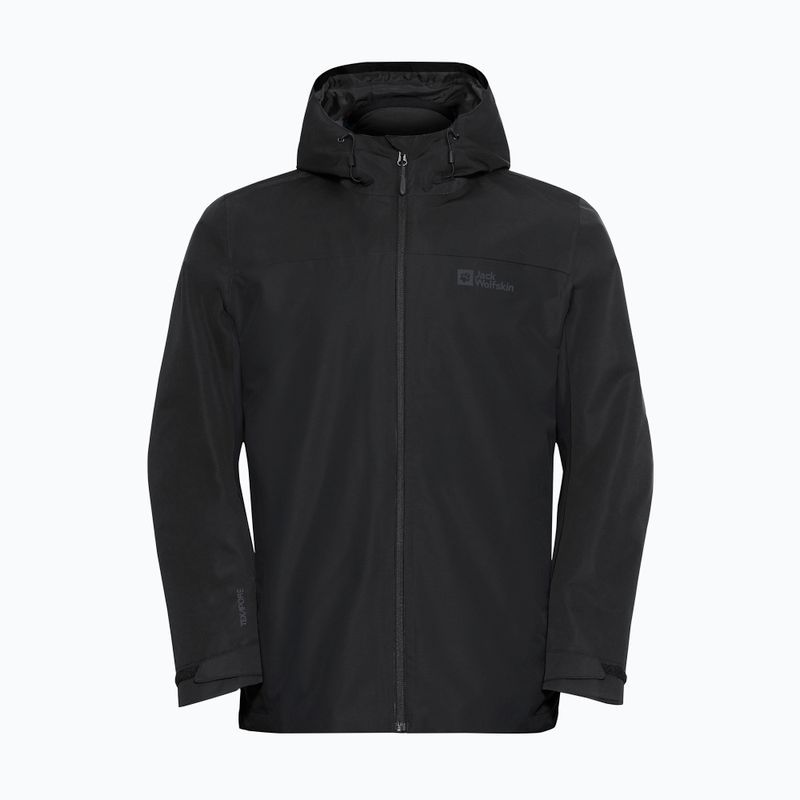 Чоловіча куртка 3в1 Jack Wolfskin Taubenberg 3In1 чорна 10