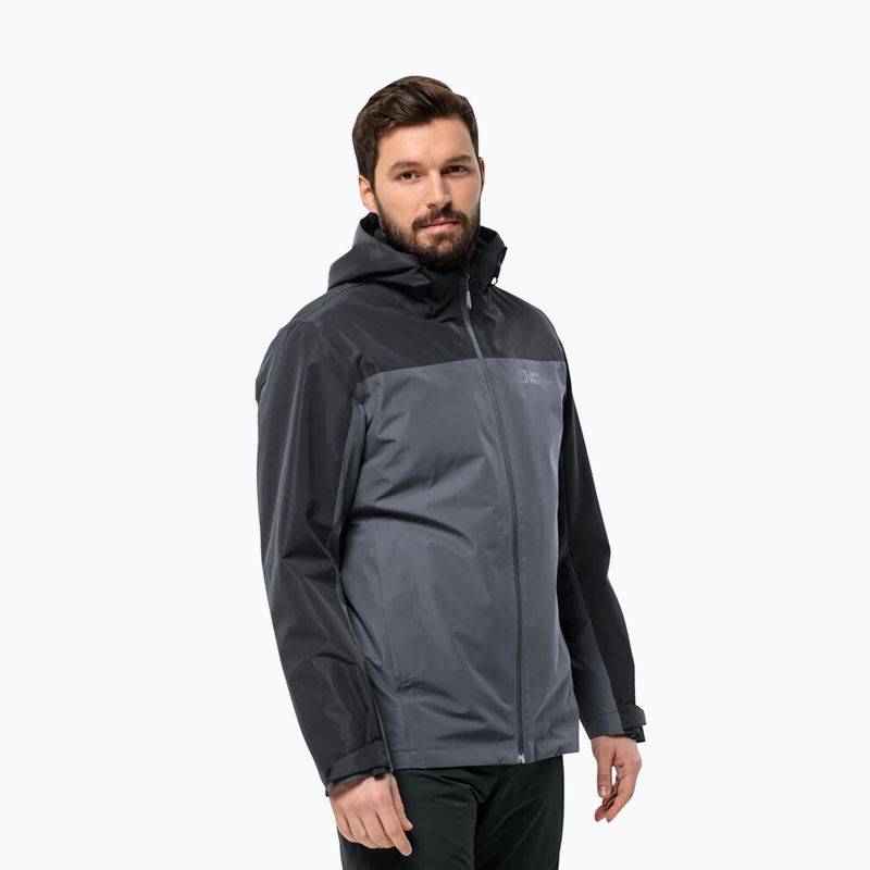 Куртка 3в1 чоловіча Jack Wolfskin Taubenberg 3In1 phantom