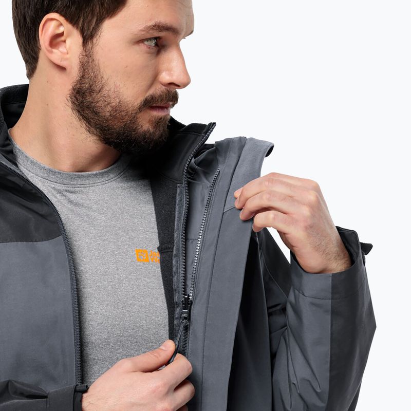 Куртка 3в1 чоловіча Jack Wolfskin Taubenberg 3In1 phantom 7