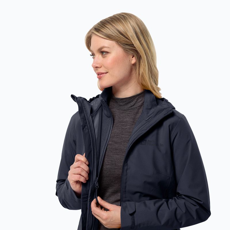 Куртка 3в1 жіноча Jack Wolfskin Moonrise 3In1 night blue 4