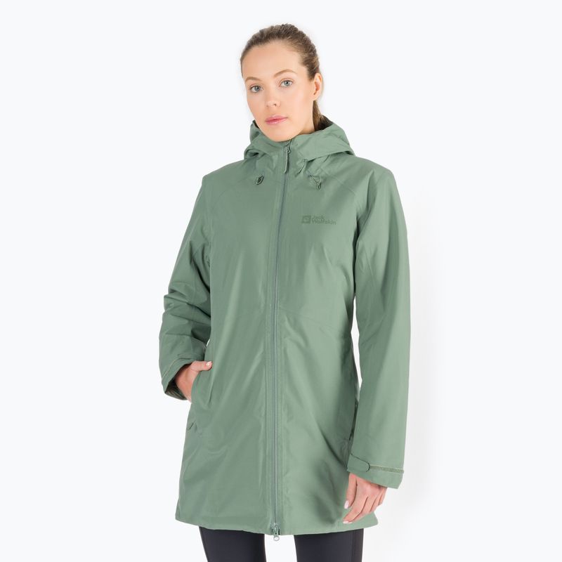 Куртка зимова жіноча Jack Wolfskin Heidelstein Ins зелена 1115681_4311