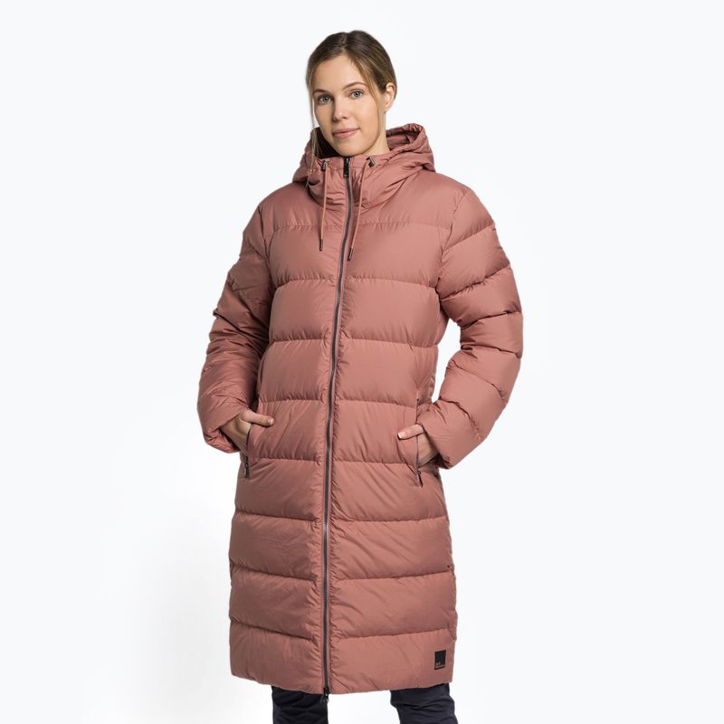 Пуховик жіночий Jack Wolfskin Frozen Palace коричневий 1204132_3068