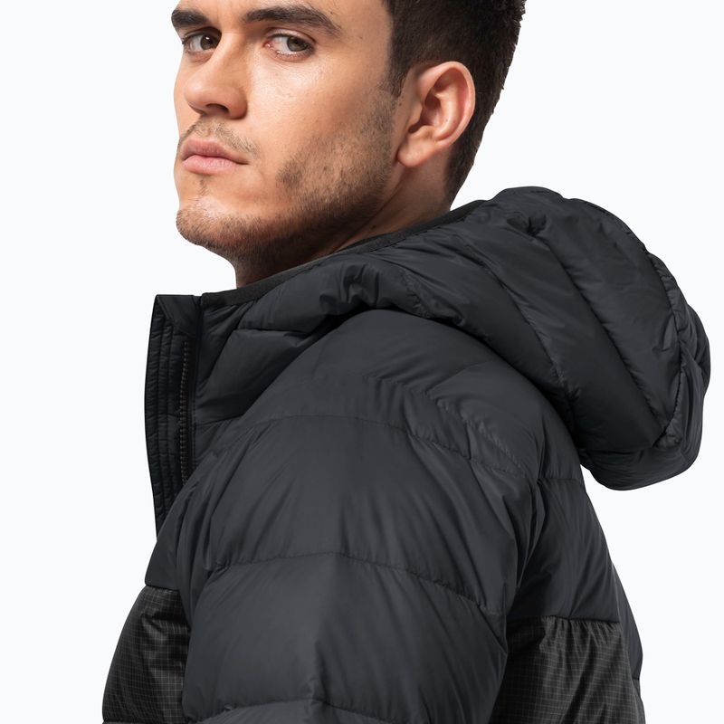 Пуховик чоловічий Jack Wolfskin Dna Tundra Down Hoody чорний 1206612_6350_006 3