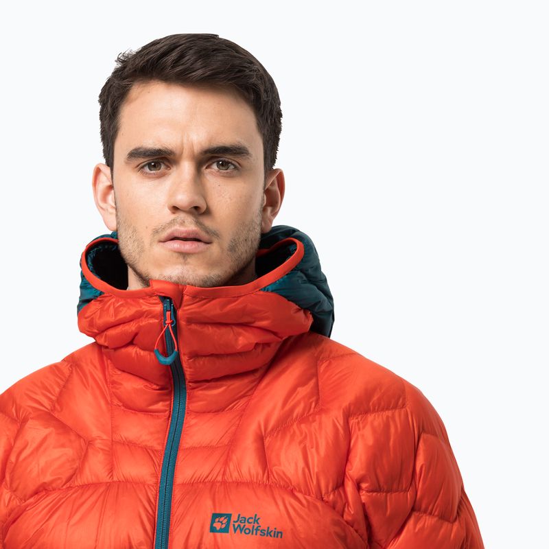 Куртка для скітуру пухова чоловіча Jack Wolfskin Alpspitze Down Hoody помаранчева 1206771_3017 3