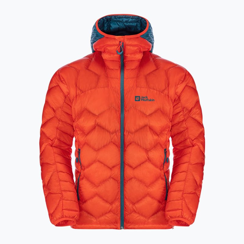 Куртка для скітуру пухова чоловіча Jack Wolfskin Alpspitze Down Hoody помаранчева 1206771_3017 7