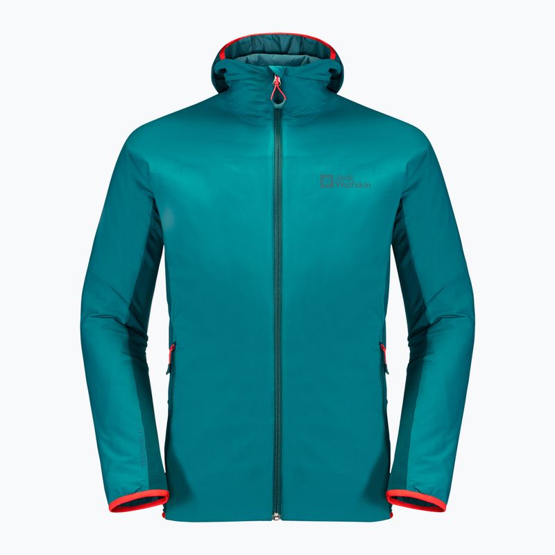 Куртка для скітуру чоловіча Jack Wolfskin Alpspitze Ins Hoody зелена 1206781_1124 4