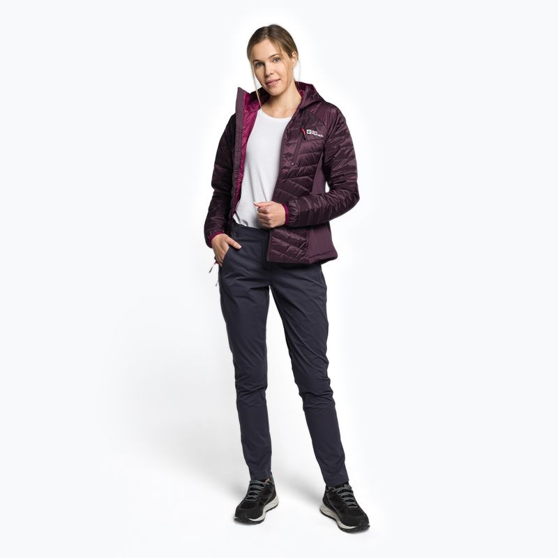 Пуховик жіночий Jack Wolfskin Routeburn Pro Ins фіолетовий 1207191_2042 2