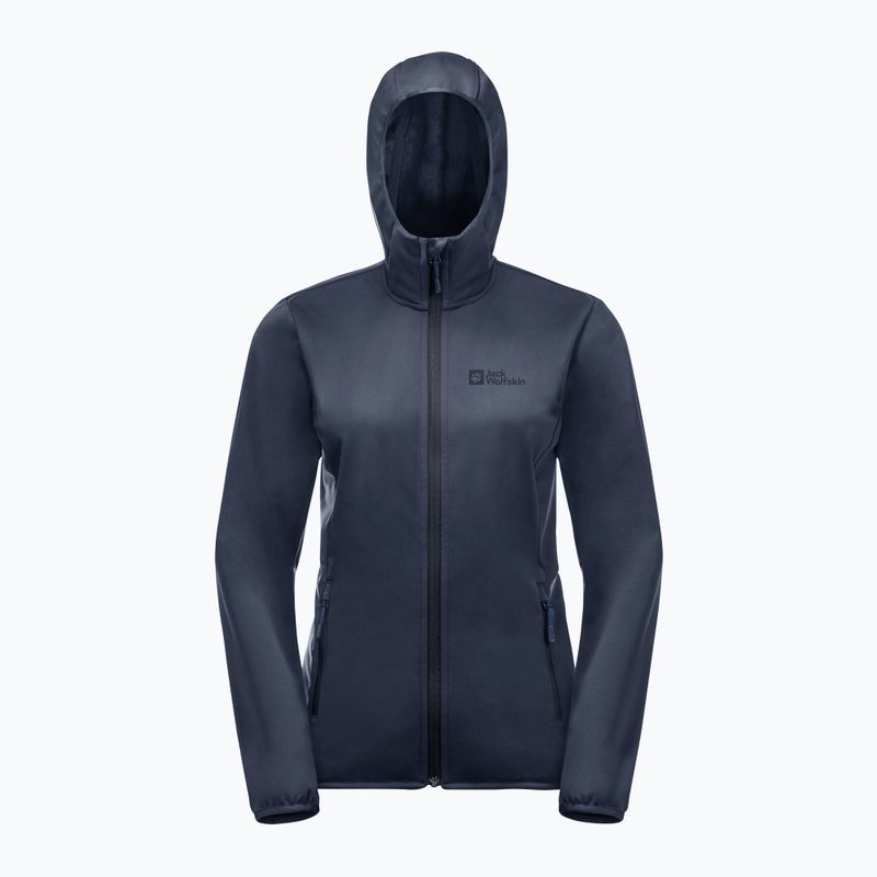 Куртка софтшел жіноча Jack Wolfskin Windhain Hoody синя 1307481_1010 10