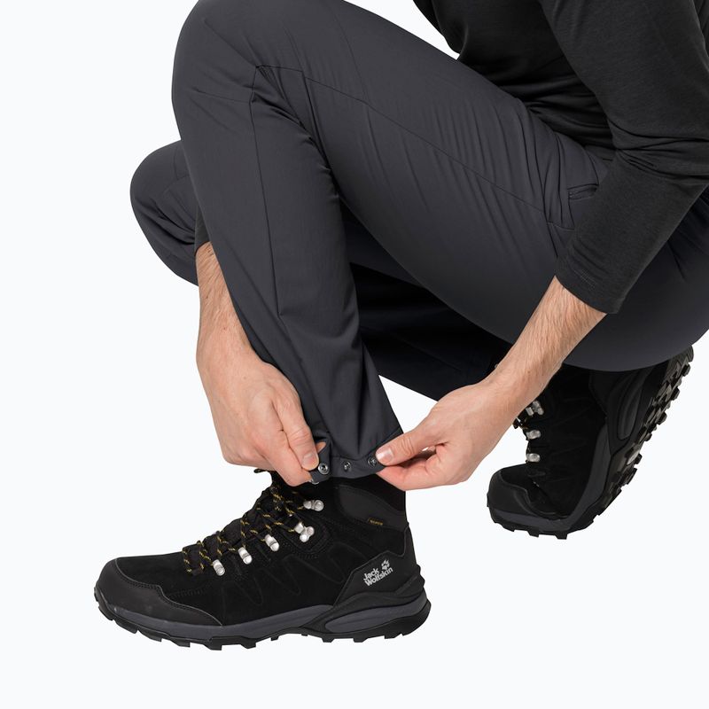 Штани софтшел чоловічі Jack Wolfskin Holdsteig чорні 1507571 5