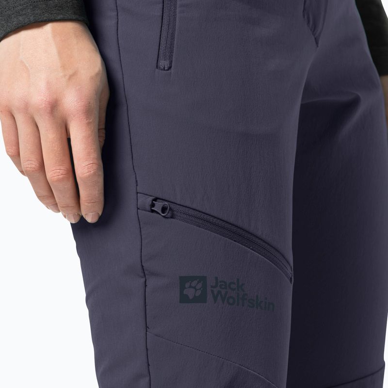 Штани софтшел жіночі Jack Wolfskin Holdsteig чорні 1507701 8