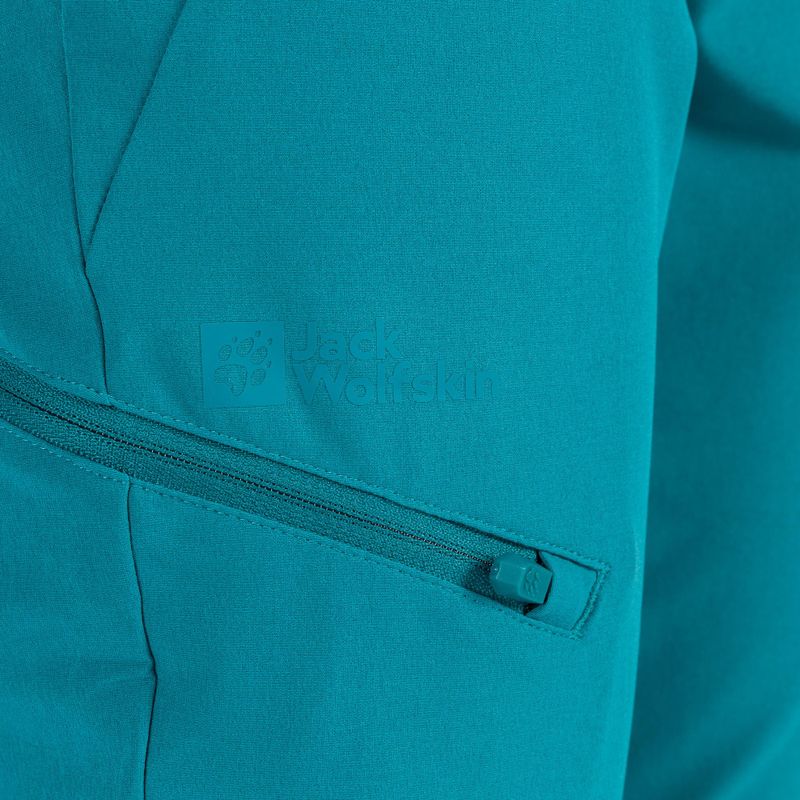 Штани софтшел жіночі Jack Wolfskin Geigelstein блакитні 1507731 7
