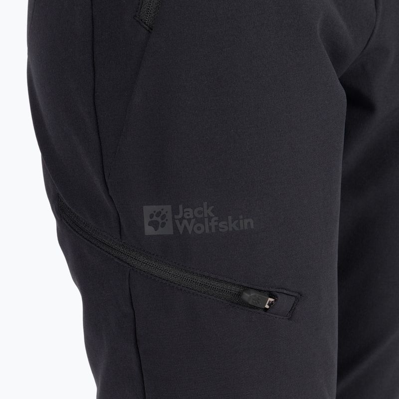 Штани софтшел жіночі Jack Wolfskin Geigelstein чорні 1507731 6