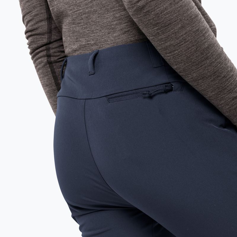 Штани софтшел жіночі Jack Wolfskin Geigelstein Slim night blue 4